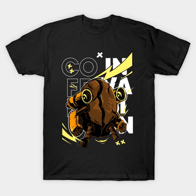 Coffee Invasion T-Shirt by Ifoart